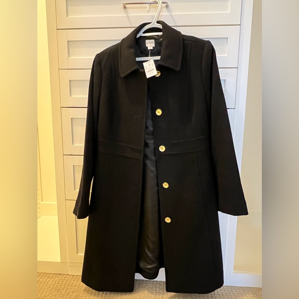 J Crew lady day topcoat sz/6
